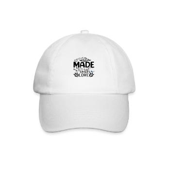 Made With Love - Baseballkappe - Weiß/Weiß - Vorne