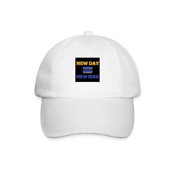 NEUER TAG=NEUE IDEE - Baseballkappe - Weiß/Weiß - Vorne