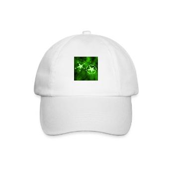 2 GRÜNE STERNE - Baseballkappe - Weiß/Weiß - Vorne