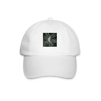 Luna Mandala grau - Baseballkappe - Weiß/Weiß - Vorne