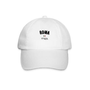 Roma italia - Baseballkappe - Weiß/Weiß - Vorne