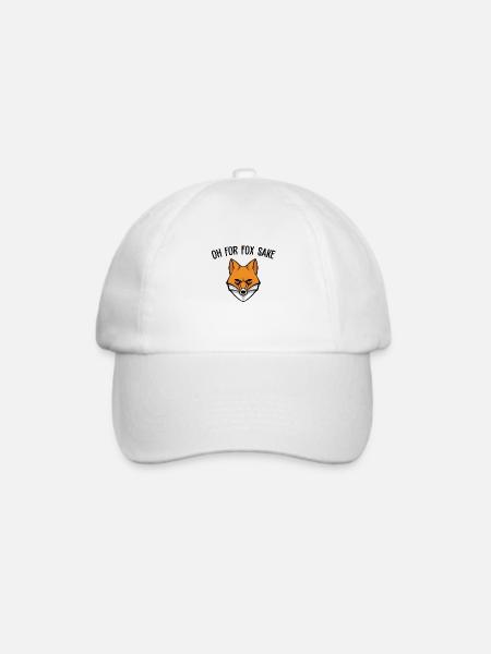 Oh um Fuchs willen - Baseballkappe - Weiß/Weiß