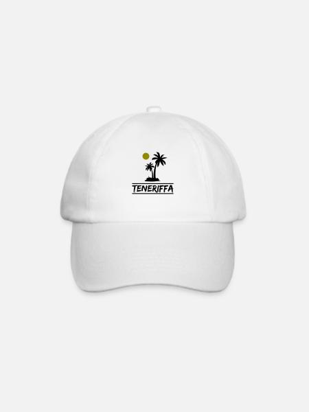 Teneriffa - Baseballkappe - Weiß/Weiß