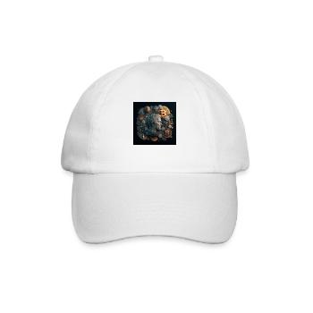 Krypto-Kaiser - Baseballkappe - Weiß/Weiß - Vorne