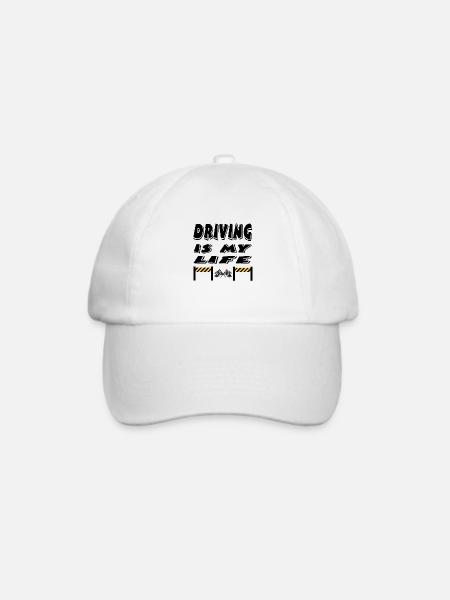 Auto - Baseballkappe - Weiß/Weiß