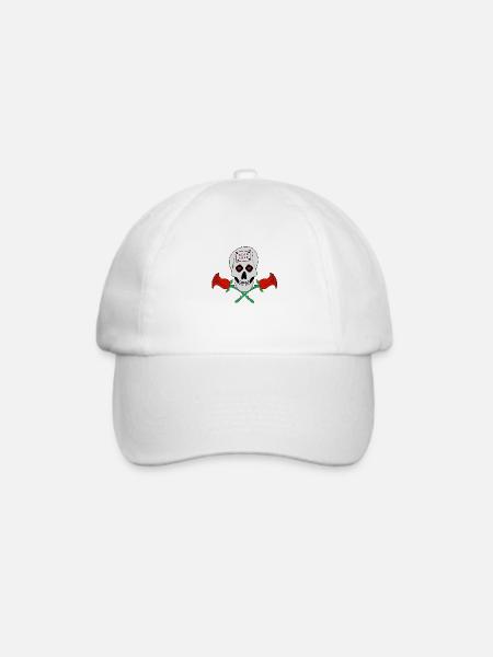 Dead Love - Totenkopf - Baseballkappe - Weiß/Weiß