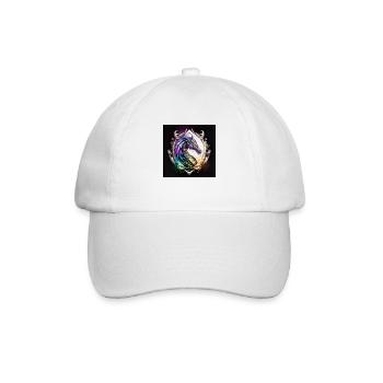 Mystischer Drache - Baseballkappe - Weiß/Weiß - Vorne
