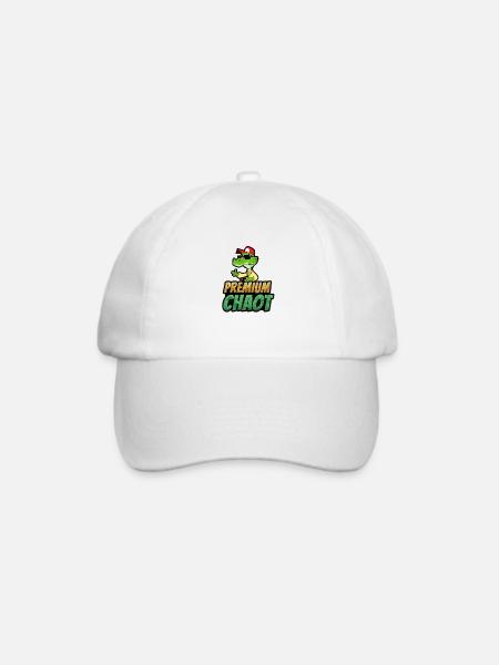 Premium Chaot - Baseballkappe - Weiß/Weiß