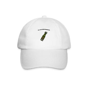 Glasmantelgeschoss - Baseballkappe - Weiß/Weiß - Vorne