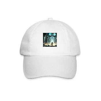 Sci-fi kampf digital art - Baseballkappe - Weiß/Weiß - Vorne