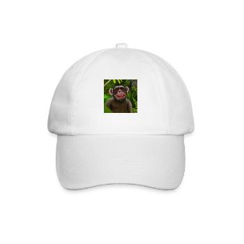 Monkey - Baseballkappe - Weiß/Weiß - Vorne