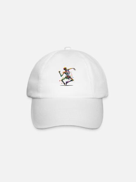 Skeleton Dance - Baseballkappe - Weiß/Weiß