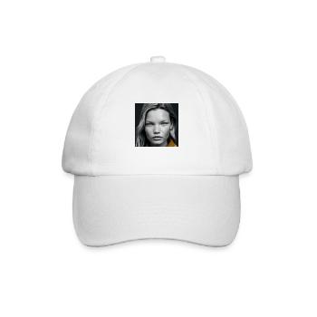 Kate M als Mädchen - Baseballkappe - Weiß/Weiß - Vorne