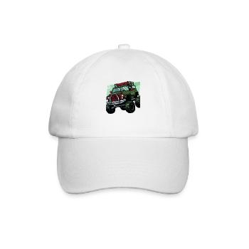 4X4 ausgestattet - Baseballkappe - Weiß/Weiß - Vorne