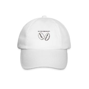 Do you even roast! Kaffeeliebe-Design - Baseballkappe - Weiß/Weiß - Vorne