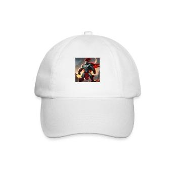 Orc Kämpfer 2 - Baseballkappe - Weiß/Weiß - Vorne