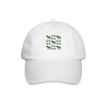 Zebras - Baseballkappe - Weiß/Weiß - Vorne