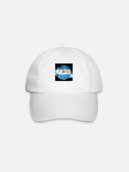 Argentina, World Champion - Baseballkappe - Weiß/Weiß