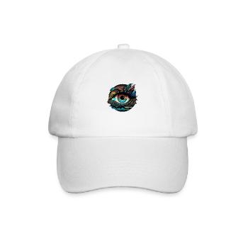 TRIPPY AUGE - Baseballkappe - Weiß/Weiß - Vorne