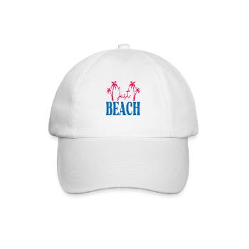Just Beach - Baseballkappe - Weiß/Weiß - Vorne