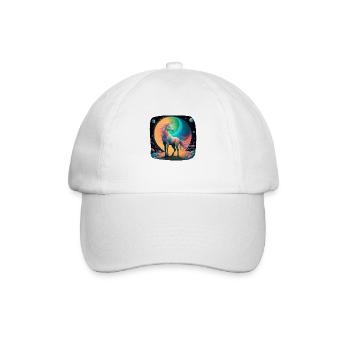 Fantasie Einhorn mystisch - Baseballkappe - Weiß/Weiß - Vorne