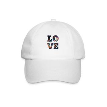 Liebe ist unendlich - Baseballkappe - Weiß/Weiß - Vorne