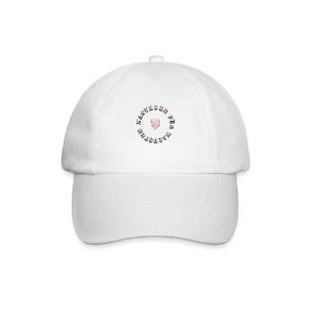 masthuhn für wachstum - Baseballkappe - Weiß/Weiß - Vorne