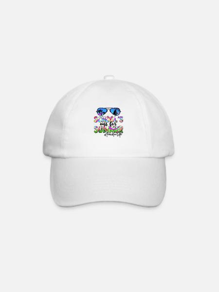 Abschlussfeier 2024 Abiturfeier - Baseballkappe - Weiß/Weiß