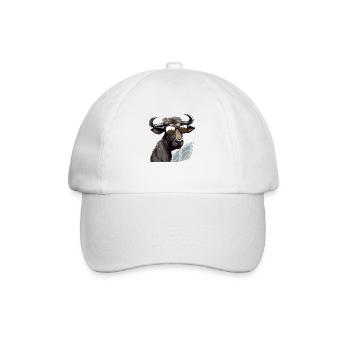 Buchen Sie den Bison - Baseballkappe - Weiß/Weiß - Vorne