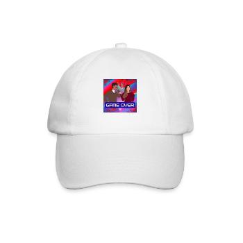 Game over - Baseballkappe - Weiß/Weiß - Vorne