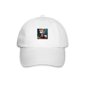 Niedlicher Fuchs - Baseballkappe - Weiß/Weiß - Vorne