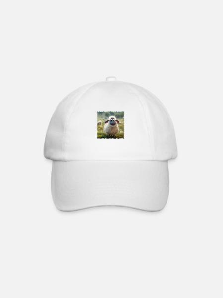 Kleines Schaf - Baseballkappe - Weiß/Weiß