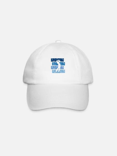 Golf-Geschenk Vintage - Baseballkappe - Weiß/Weiß