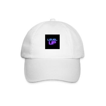 Level Up - Baseballkappe - Weiß/Weiß - Vorne