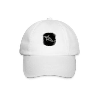 finance bday seaman animal marine animal ireland - Baseballkappe - Weiß/Weiß - Vorne