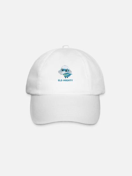 ELE-MÄCHTIG - Baseballkappe - Weiß/Weiß