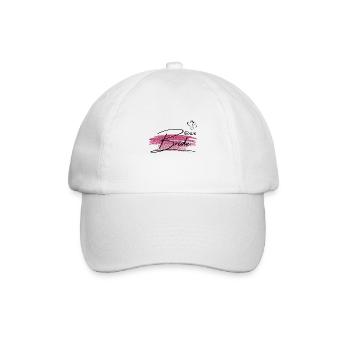 Team Braut-Team der Braut Golden Pink - Baseballkappe - Weiß/Weiß - Vorne