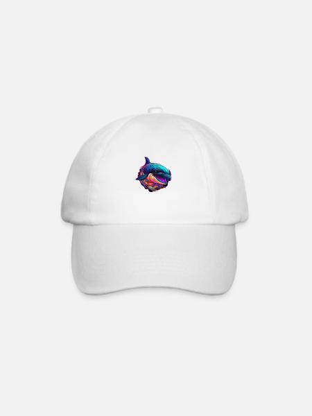Orca Kunst - Baseballkappe - Weiß/Weiß