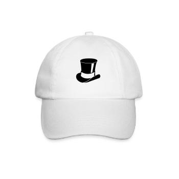 zylinder - Baseballkappe - Weiß/Weiß - Vorne