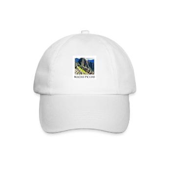 Machu Picchu - Baseballkappe - Weiß/Weiß - Vorne