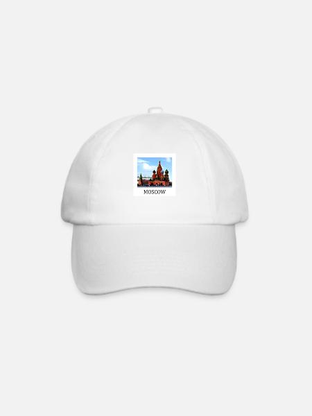 Moskau - Baseballkappe - Weiß/Weiß