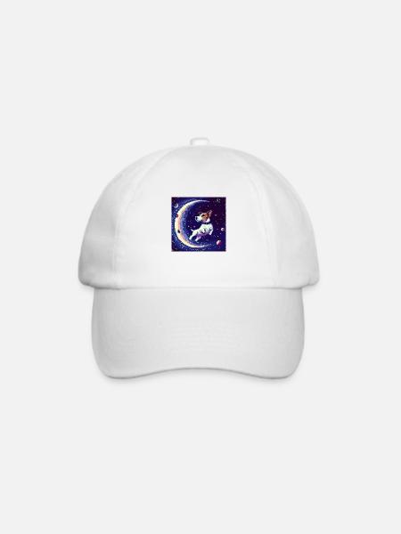 SpaceDog - Baseballkappe - Weiß/Weiß