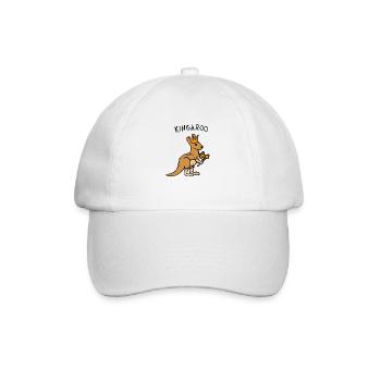 Kingaroo Känguru - Baseballkappe - Weiß/Weiß - Vorne