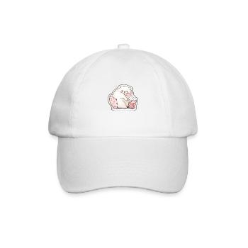 Gemütlicher Tierclub - Baseballkappe - Weiß/Weiß - Vorne