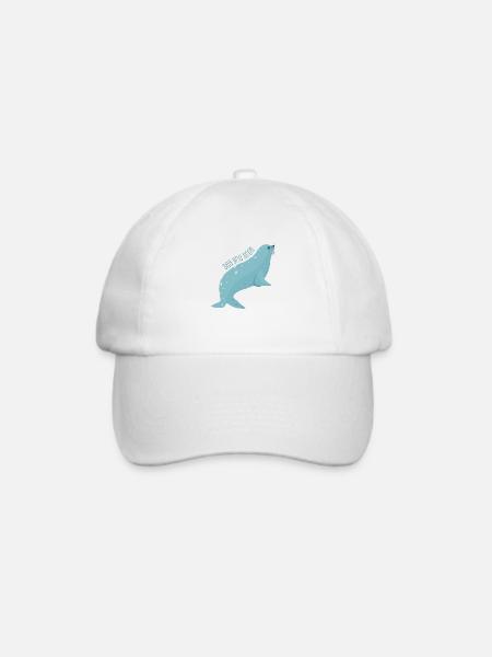 Meerestiere - Baseballkappe - Weiß/Weiß