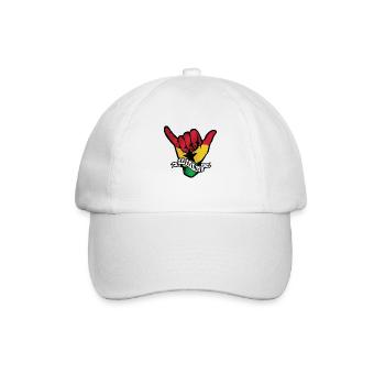 Ghana Shaka - Baseballkappe - Weiß/Weiß - Vorne