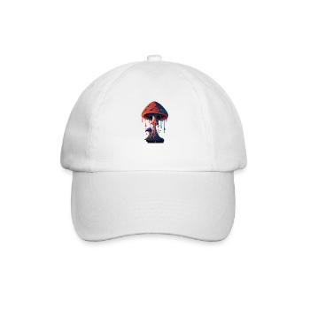 Pilz - Baseballkappe - Weiß/Weiß - Vorne