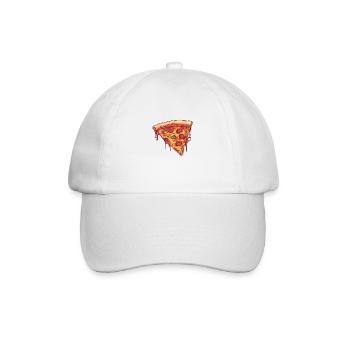 Pizza Passion: Köstliches Stück! - Baseballkappe - Weiß/Weiß - Vorne