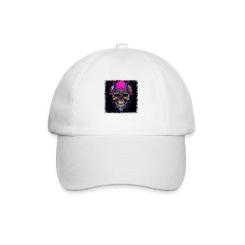 cute bday gift idea cool black gift - Baseballkappe - Weiß/Weiß - Vorne