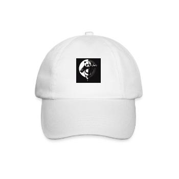 Kung Fu Ying Yang Panda - Baseballkappe - Weiß/Weiß - Vorne